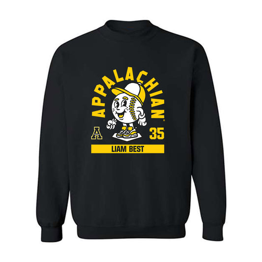 App State - NCAA Baseball : Liam Best - Fashion Shersey Crewneck Sweatshirt-0