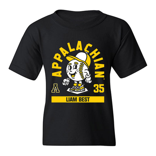 App State - NCAA Baseball : Liam Best - Fashion Shersey Youth T-Shirt-0