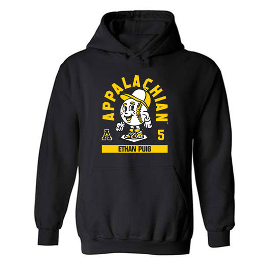 App State - NCAA Baseball : Ethan Puig - Fashion Shersey Hooded Sweatshirt-0