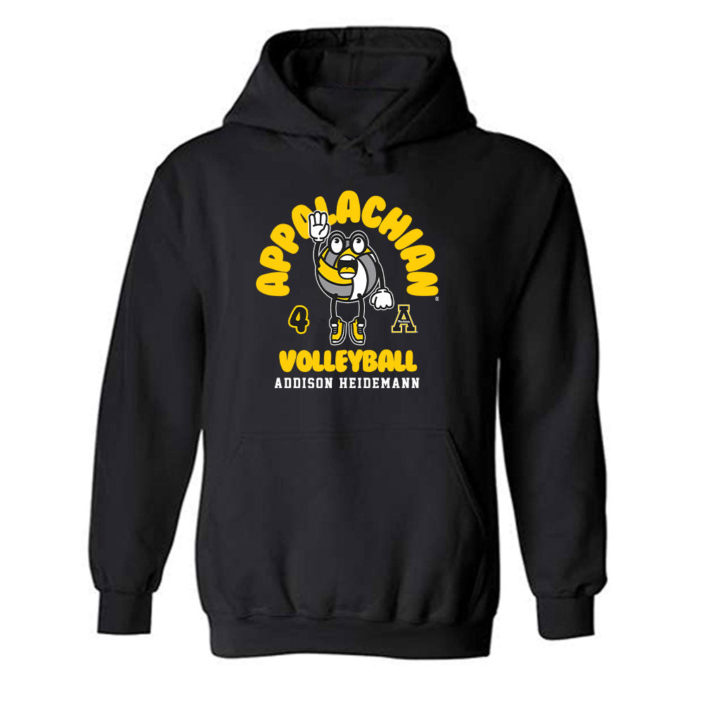 App State - NCAA Women's Volleyball : Addison Heidemann - Fashion Shersey Hooded Sweatshirt-0