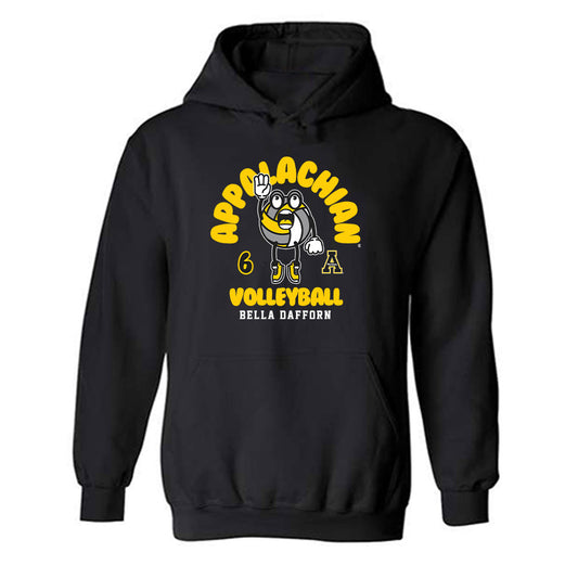 App State - NCAA Women's Volleyball : Bella dafforn - Fashion Shersey Hooded Sweatshirt-0