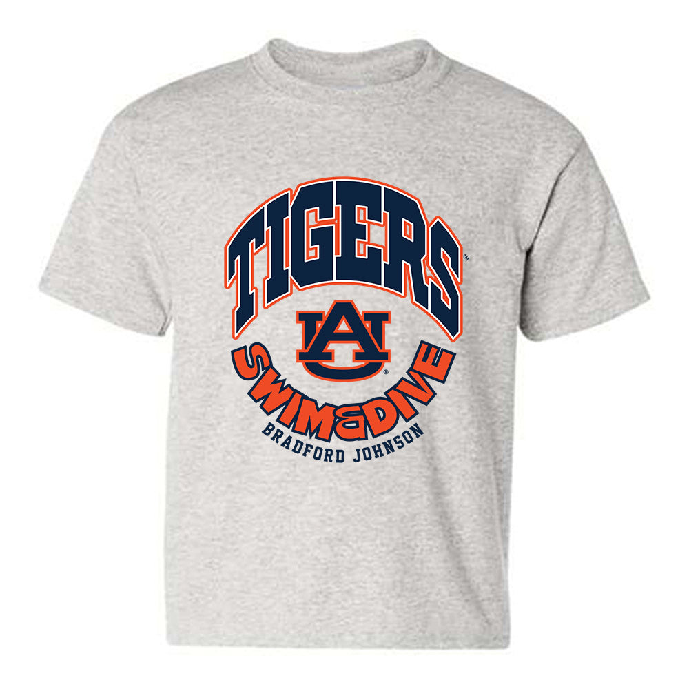Auburn - NCAA Men's Swimming & Diving : Bradford Johnson - Fashion Shersey Youth T-Shirt-0