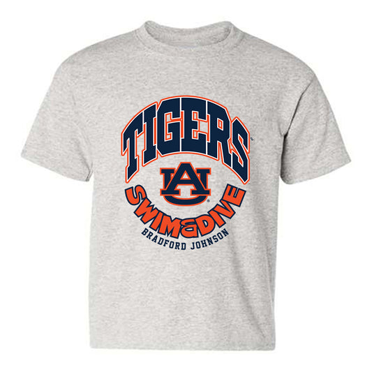 Auburn - NCAA Men's Swimming & Diving : Bradford Johnson - Fashion Shersey Youth T-Shirt-0