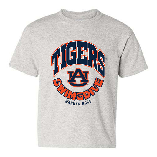 Auburn - NCAA Men's Swimming & Diving : Warner Russ - Fashion Shersey Youth T-Shirt-0