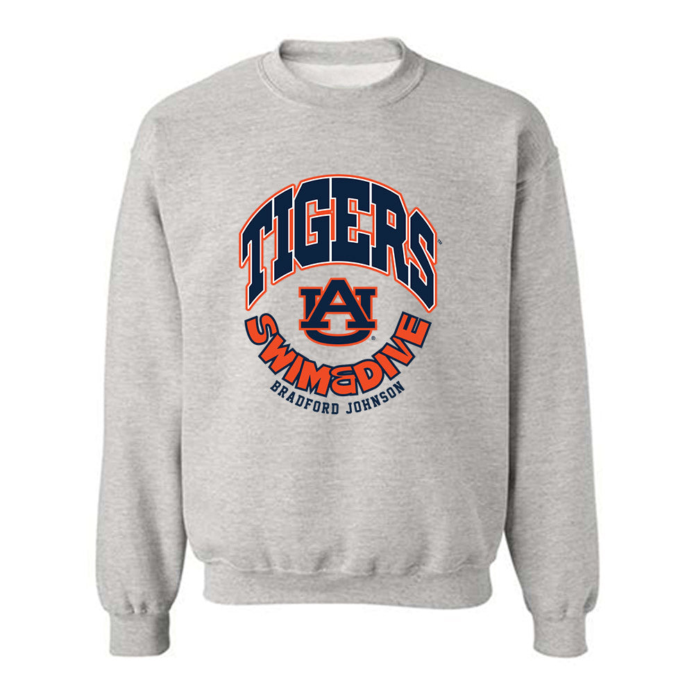 Auburn - NCAA Men's Swimming & Diving : Bradford Johnson - Fashion Shersey Crewneck Sweatshirt-0