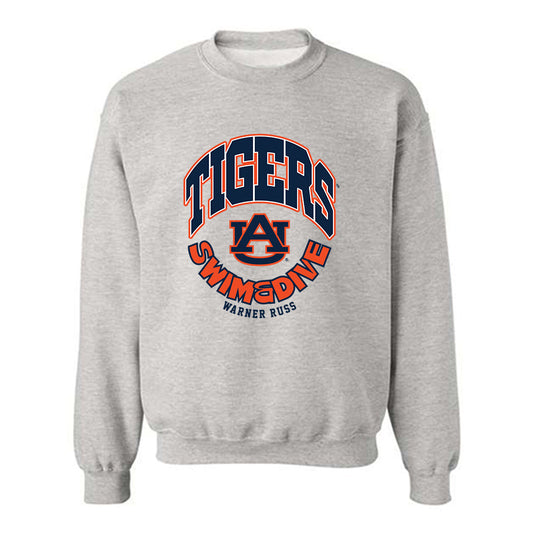 Auburn - NCAA Men's Swimming & Diving : Warner Russ - Fashion Shersey Crewneck Sweatshirt-0
