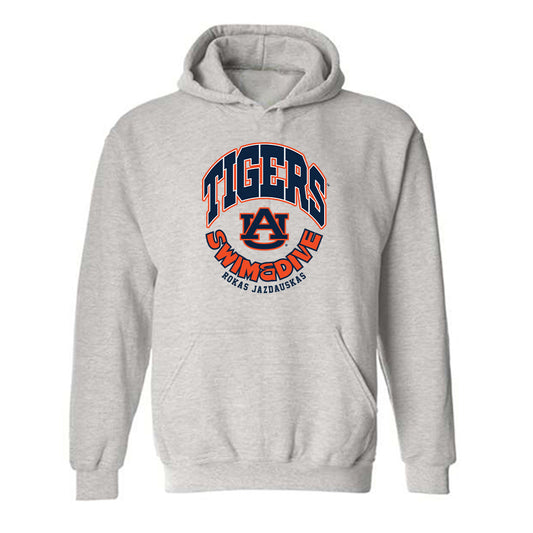 Auburn - NCAA Men's Swimming & Diving : Rokas Jazdauskas - Fashion Shersey Hooded Sweatshirt-0