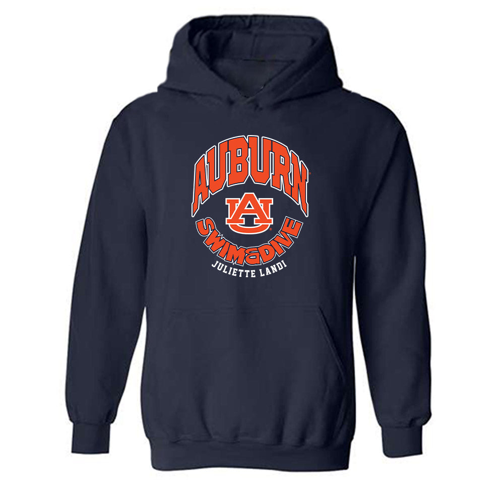 Auburn - NCAA Women's Swimming & Diving : Juliette Landi - Fashion Shersey Hooded Sweatshirt-0