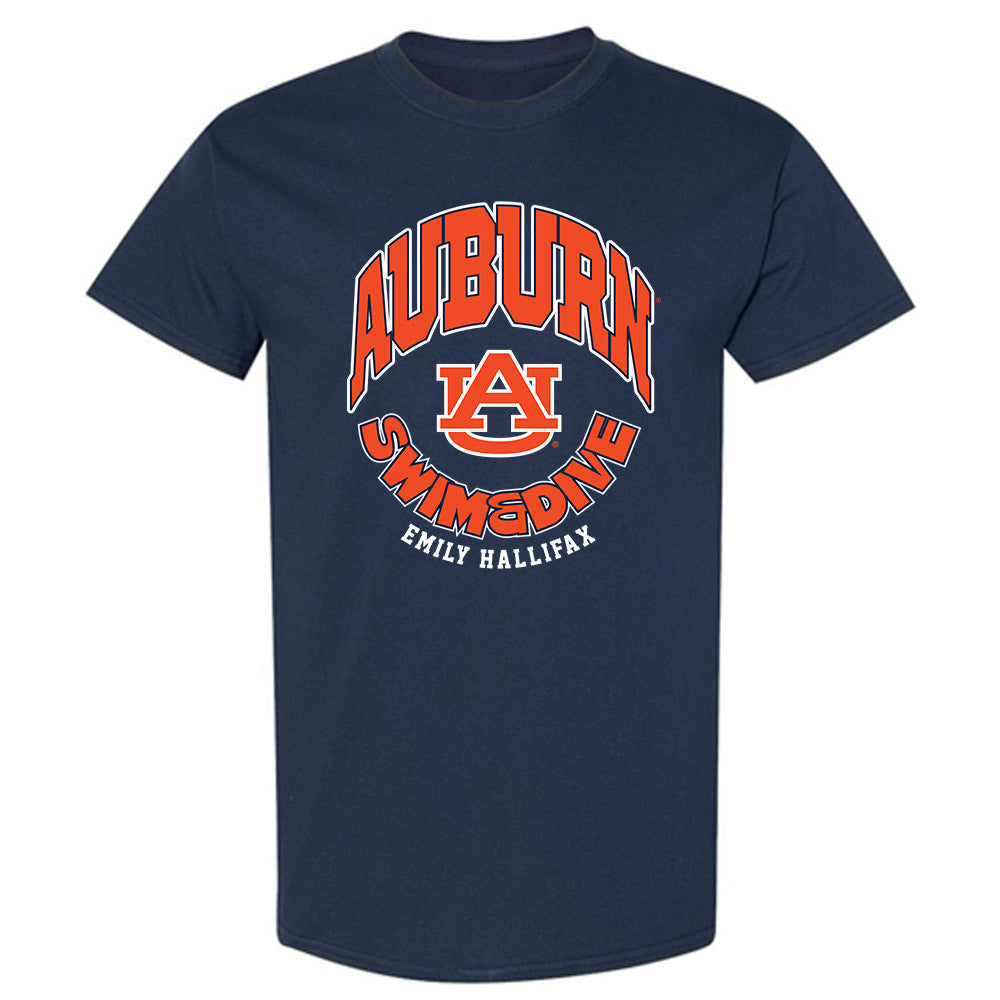 Auburn - NCAA Women's Swimming & Diving : Emily HALLIFAX - Fashion Shersey T-Shirt-0