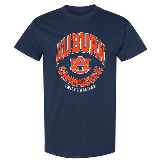 Auburn - NCAA Women's Swimming & Diving : Emily HALLIFAX - Fashion Shersey T-Shirt-0
