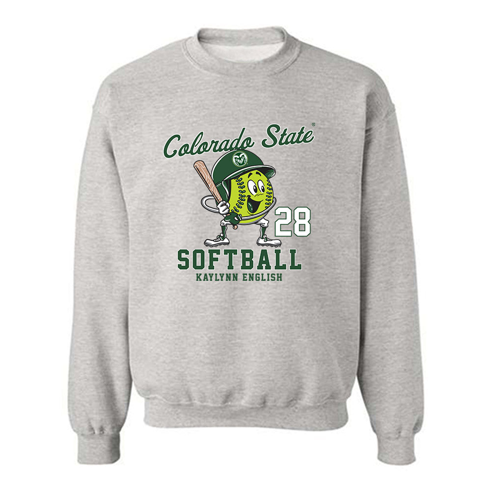 Colorado State - NCAA Softball : Kaylynn English - Crewneck Sweatshirt Fashion Shersey