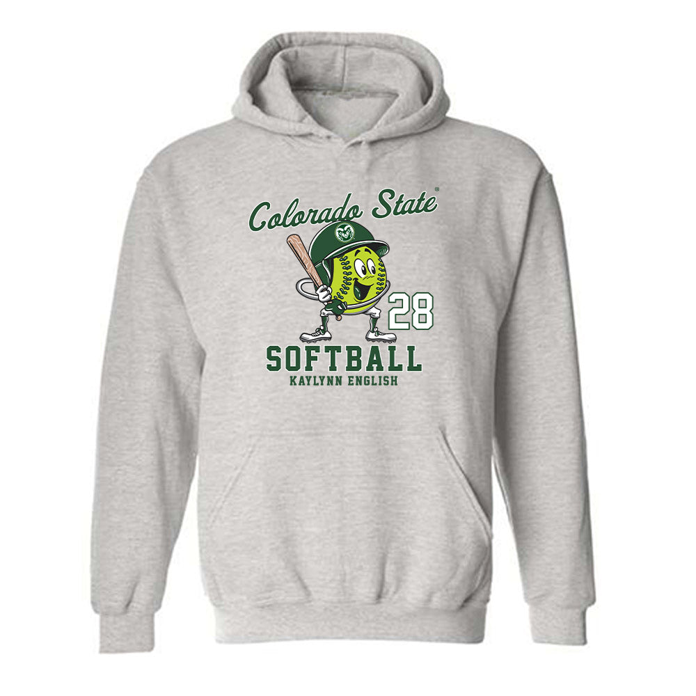 Colorado State - NCAA Softball : Kaylynn English - Hooded Sweatshirt Fashion Shersey