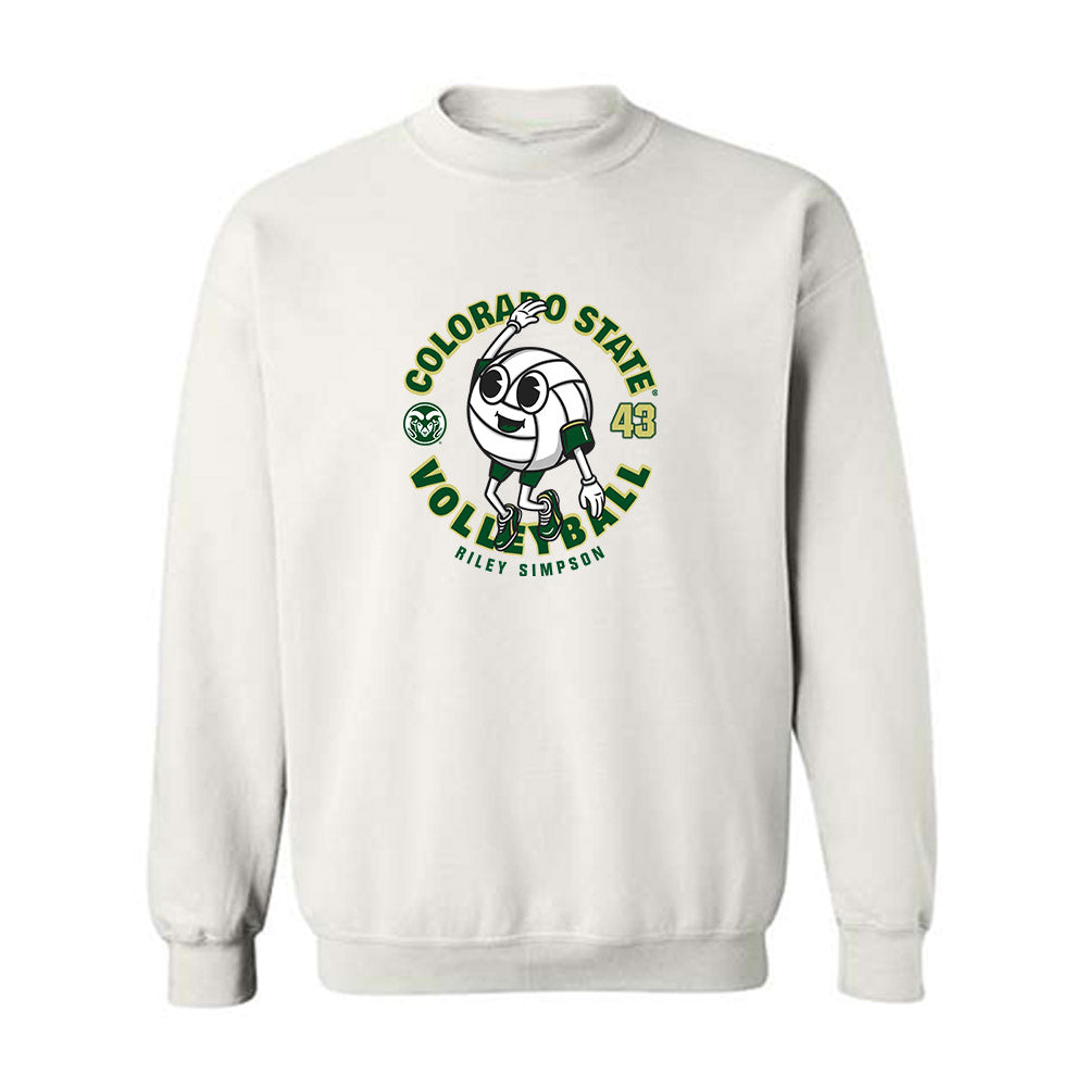 Colorado State - NCAA Women's Volleyball : Riley Simpson - Crewneck Sweatshirt-0