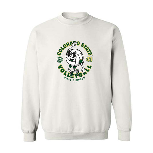 Colorado State - NCAA Women's Volleyball : Riley Simpson - Crewneck Sweatshirt-0