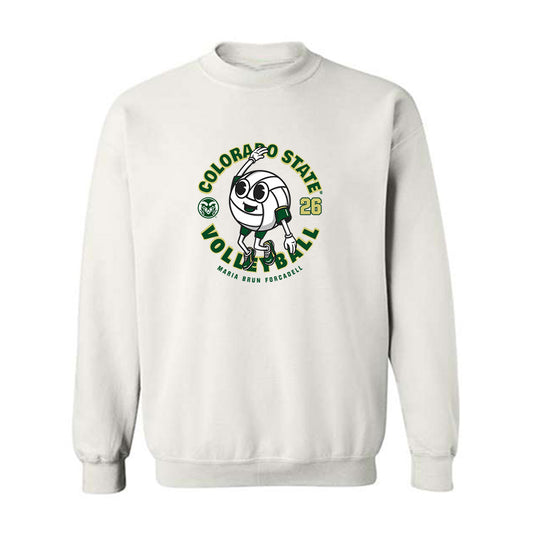 Colorado State - NCAA Women's Volleyball : Maria Brun Forcadell - Crewneck Sweatshirt-0