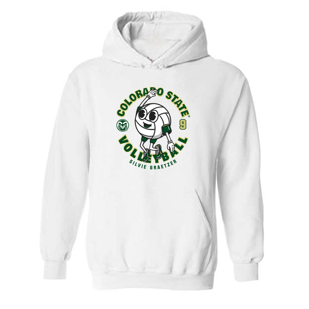 Colorado State - NCAA Women's Volleyball : Silvie Graetzer - Hooded Sweatshirt-0