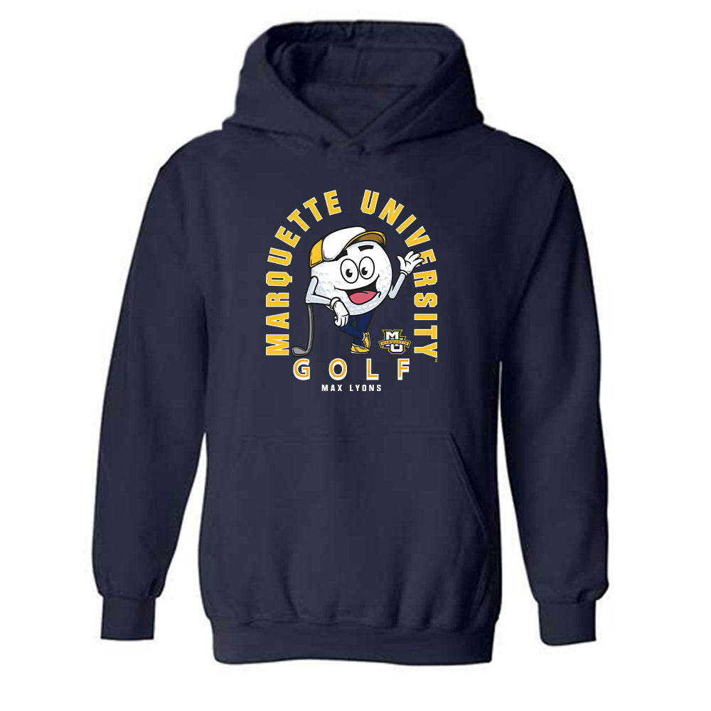 Marquette - NCAA Men's Golf : Max Lyons - Fashion Shersey Hooded Sweatshirt