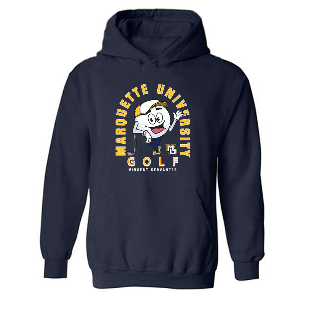 Marquette - NCAA Men's Golf : Vincent Cervantes - Fashion Shersey Hooded Sweatshirt-0