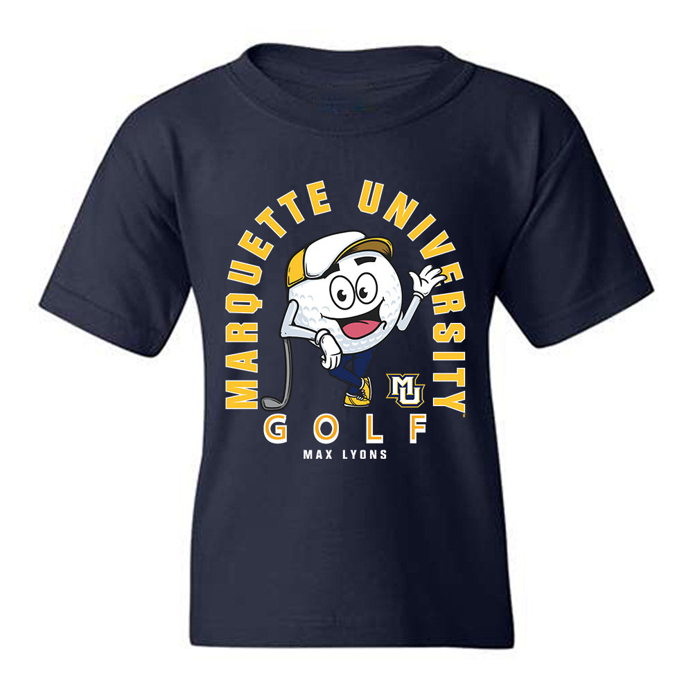 Marquette - NCAA Men's Golf : Max Lyons - Fashion Shersey Youth T-Shirt