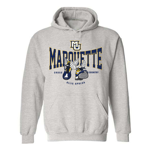 Marquette - NCAA Women's Cross Country : Allie Opalka - Fashion Shersey Hooded Sweatshirt-0