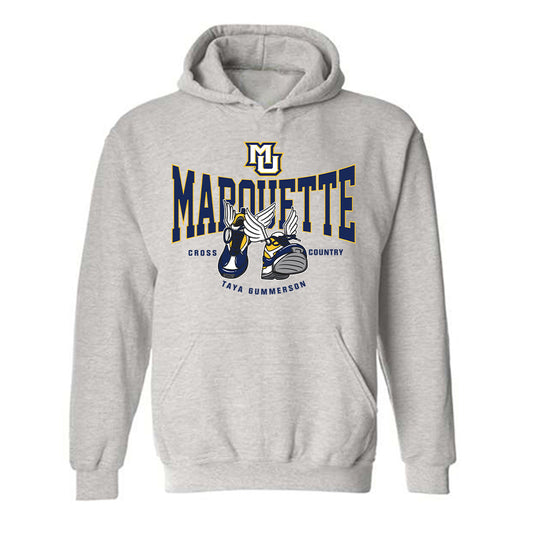 Marquette - NCAA Women's Cross Country : Taya Gummerson - Fashion Shersey Hooded Sweatshirt-0