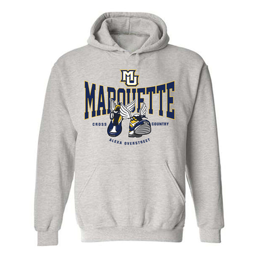 Marquette - NCAA Women's Cross Country : Alexa Overstreet - Fashion Shersey Hooded Sweatshirt-0