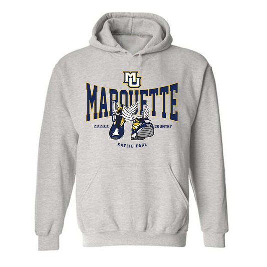 Marquette - NCAA Women's Cross Country : Kaylie Earl - Fashion Shersey Hooded Sweatshirt-0