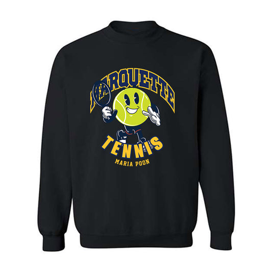 Marquette - NCAA Women's Tennis : Maria Poon - Fashion Shersey Crewneck Sweatshirt-0