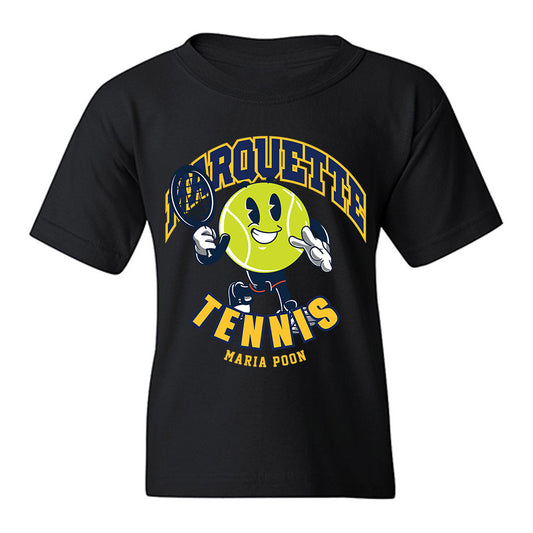 Marquette - NCAA Women's Tennis : Maria Poon - Fashion Shersey Youth T-Shirt-0