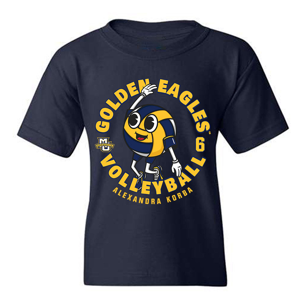 Marquette - NCAA Women's Volleyball : Alexandra Korba - Fashion Shersey Youth T-Shirt-0