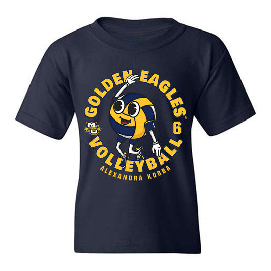Marquette - NCAA Women's Volleyball : Alexandra Korba - Fashion Shersey Youth T-Shirt-0