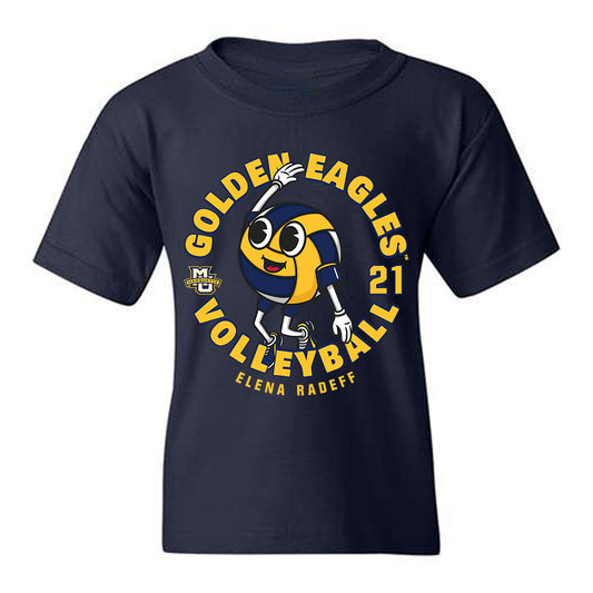 Marquette - NCAA Women's Volleyball : Elena Radeff - Fashion Shersey Youth T-Shirt-0