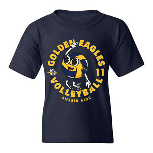 Marquette - NCAA Women's Volleyball : Amaria King - Fashion Shersey Youth T-Shirt-0