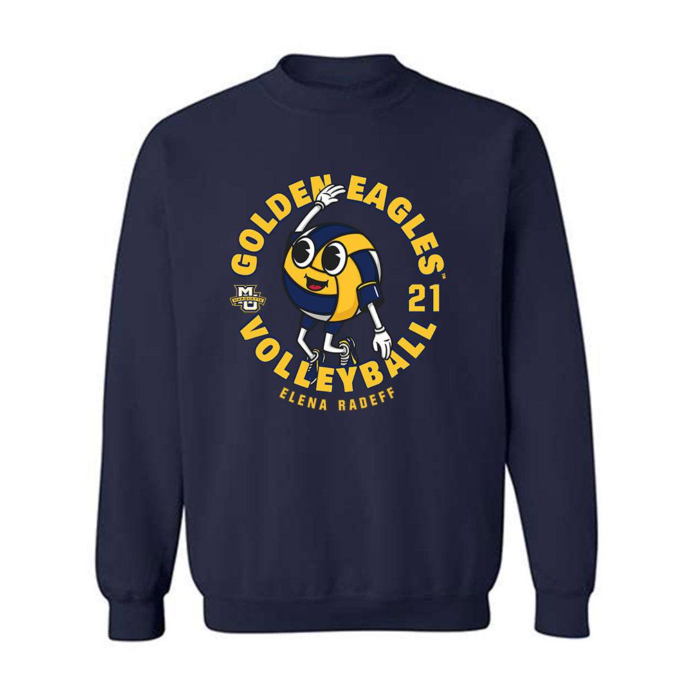 Marquette - NCAA Women's Volleyball : Elena Radeff - Fashion Shersey Crewneck Sweatshirt-0
