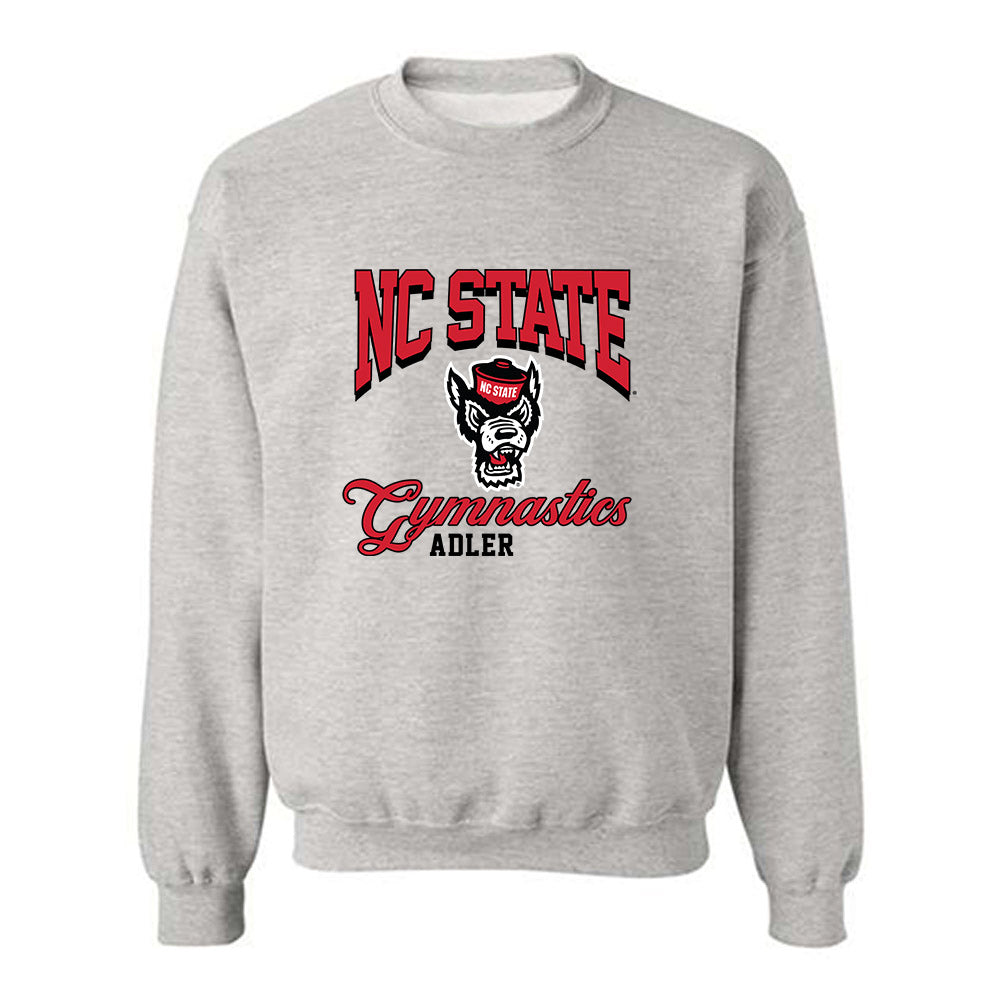 NC State - NCAA Women's Gymnastics : Meg Adler - Fashion Shersey Crewneck Sweatshirt