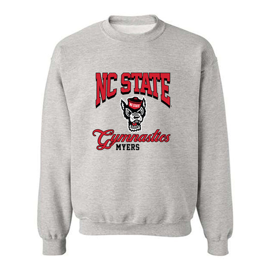 NC State - NCAA Women's Gymnastics : Ava Myers - Fashion Shersey Crewneck Sweatshirt