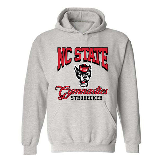 NC State - NCAA Women's Gymnastics : Elizabeth Strohecker - Fashion Shersey Hooded Sweatshirt-0