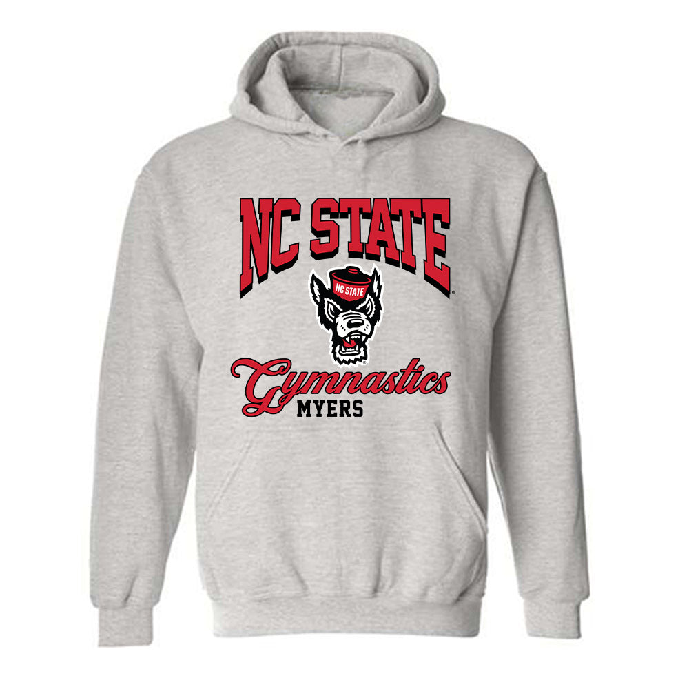 NC State - NCAA Women's Gymnastics : Ava Myers - Fashion Shersey Hooded Sweatshirt