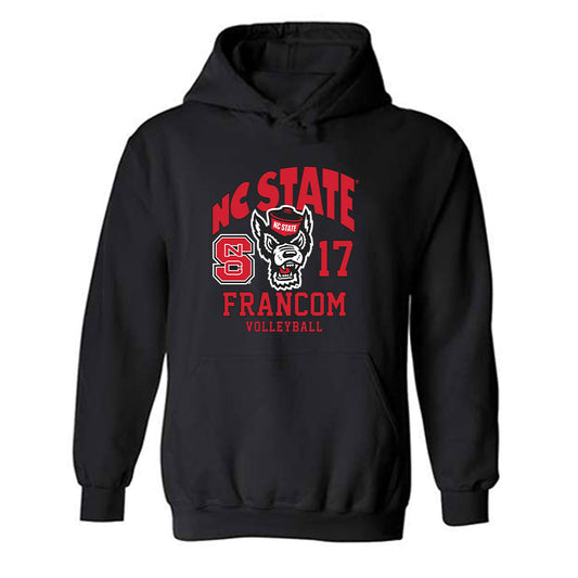NC State - NCAA Women's Volleyball : Talia Francom - Fashion Shersey Hooded Sweatshirt-0