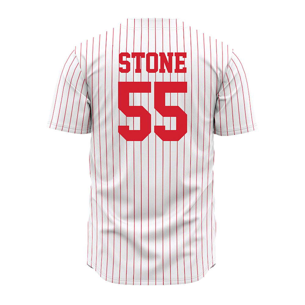 Nebraska - NCAA Baseball : Tyler Stone - Pinstripe Jersey