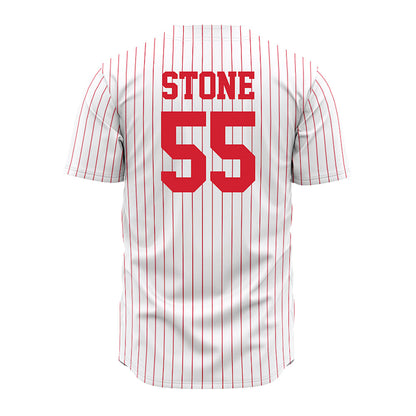 Nebraska - NCAA Baseball : Tyler Stone - Pinstripe Jersey