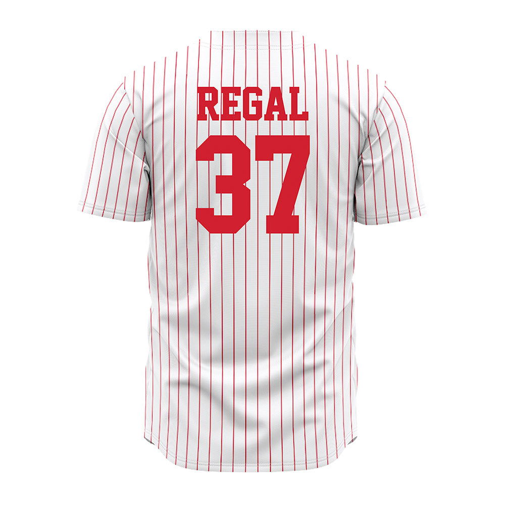 Nebraska - NCAA Baseball : Ian Regal - Pinstripe Jersey