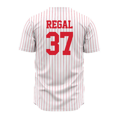 Nebraska - NCAA Baseball : Ian Regal - Pinstripe Jersey