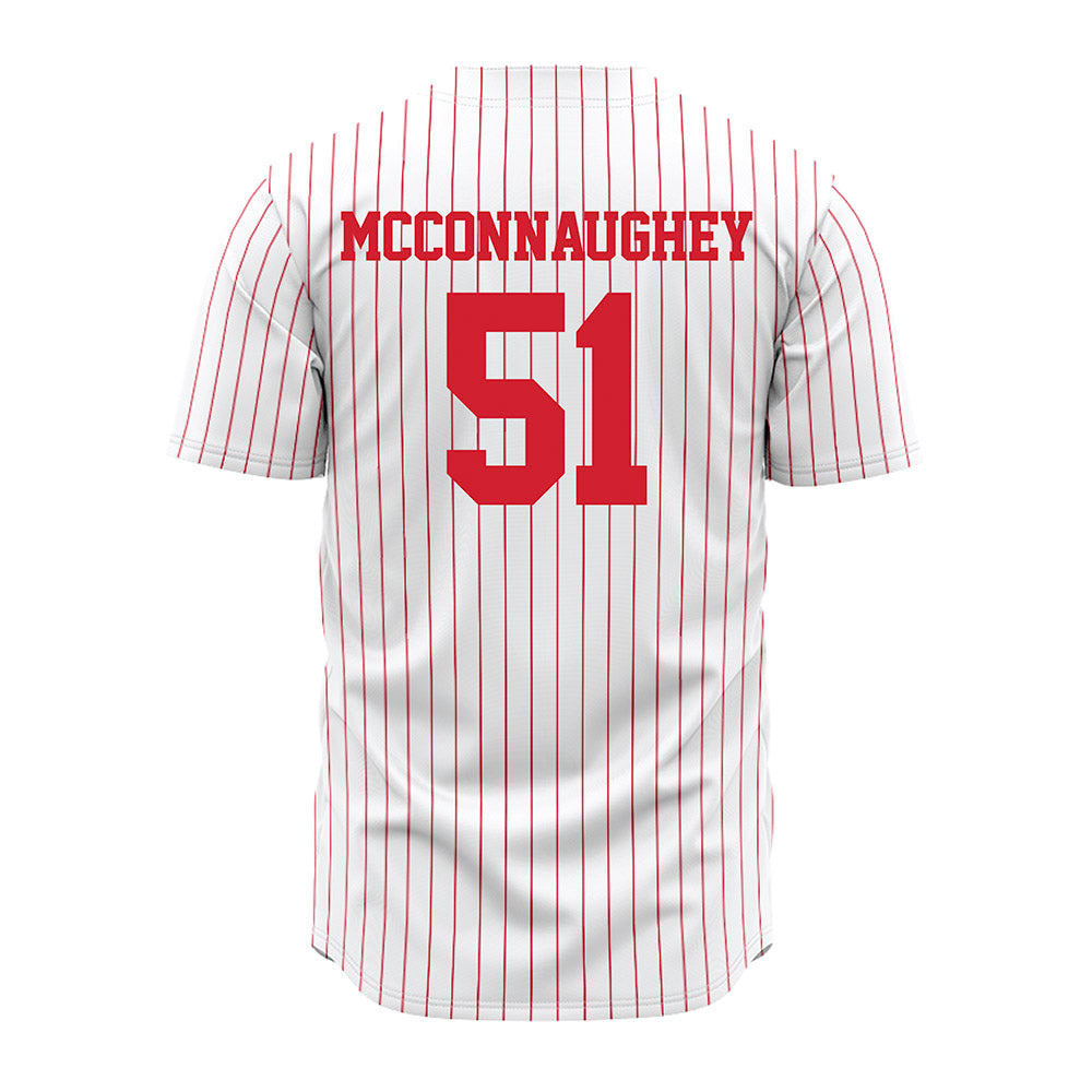 Nebraska - NCAA Baseball : Mason McConnaughey - Pinstripe Jersey