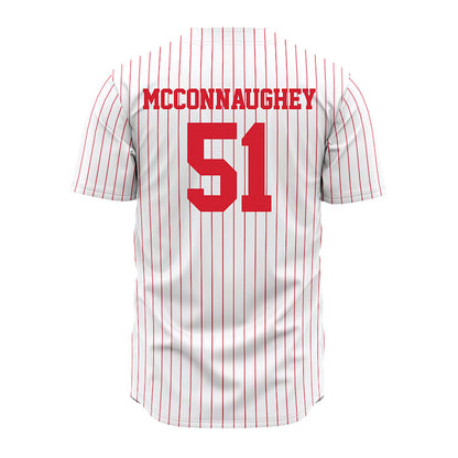 Nebraska - NCAA Baseball : Mason McConnaughey - Pinstripe Jersey