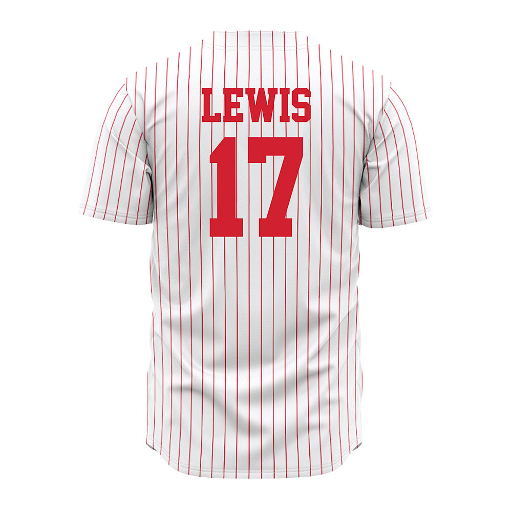 Nebraska - NCAA Baseball : Hayden Lewis - Pinstripe Jersey