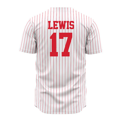 Nebraska - NCAA Baseball : Hayden Lewis - Pinstripe Jersey