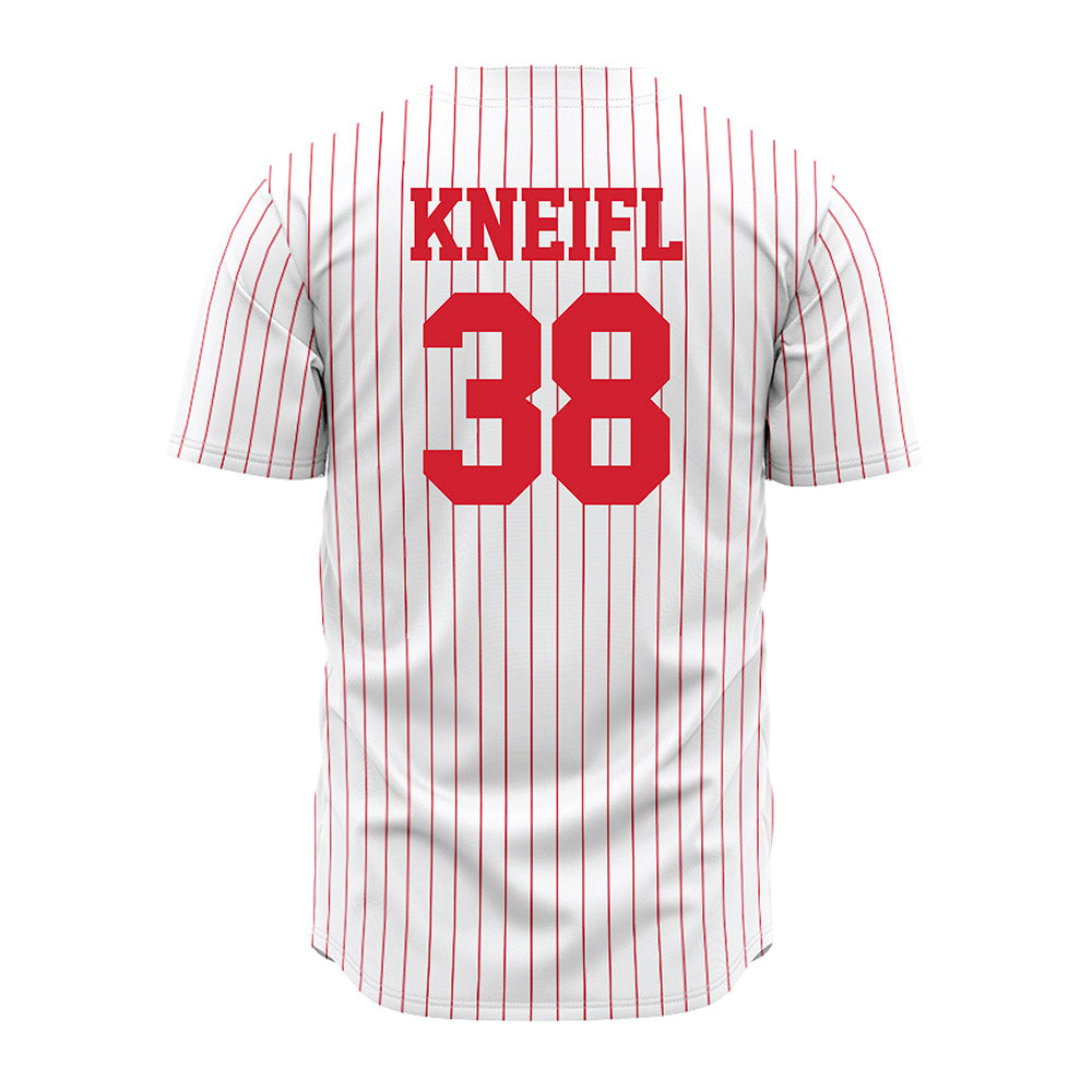 Nebraska - NCAA Baseball : Brooks Kneifl - Pinstripe Jersey