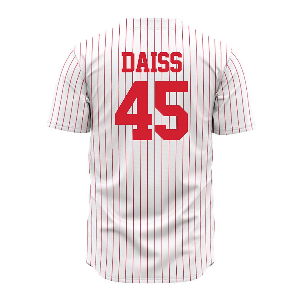 Nebraska - NCAA Baseball : Casey Daiss - Pinstripe Jersey