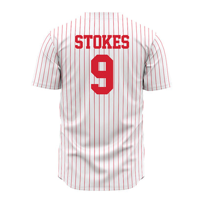 Nebraska - NCAA Baseball : Rhett Stokes - Pinstripe Jersey